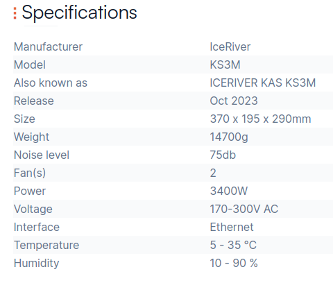 ks3m specification